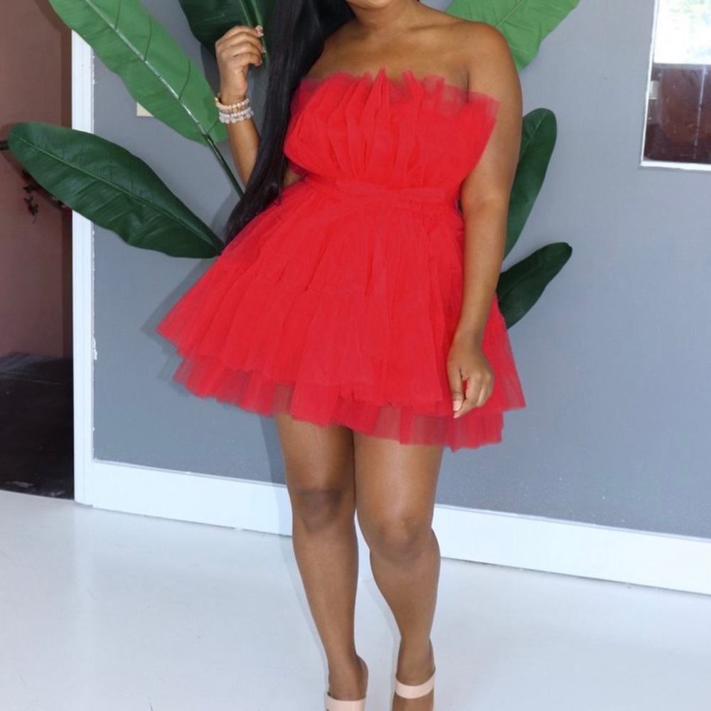 Red Skater Dress